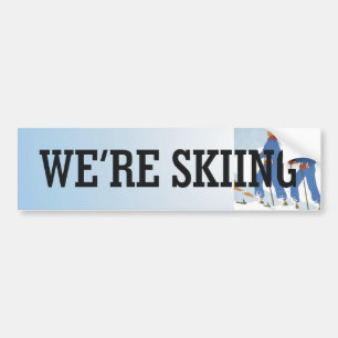TOP Skiing Bumpersticker