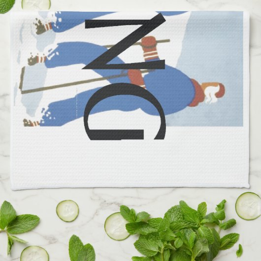 TOP Skiing Theedoek (Gevouwen)