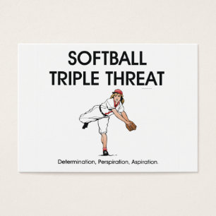 TOP Softball Triple Threat Visitekaartjes