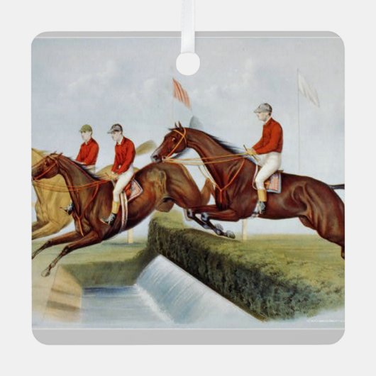 TOP Steeplechase Metal Ornament (Voorkant)