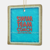 TOP Swim Coach Keramisch Ornament (Links)