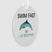 TOP Swim Dolphin Fast Ornament (voorkant)