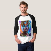 Top T-shirt Femme futuriste (Devant entier)