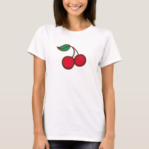 Top T-Shirt Retro Rockabilly Cherry