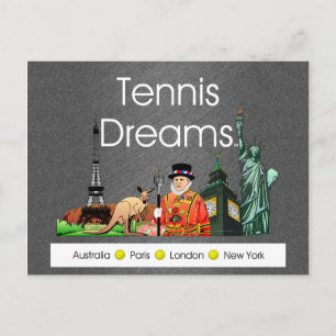 TOP Tennis Dreams Briefkaart