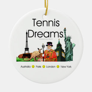 TOP Tennis Dreams Keramisch Ornament