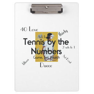 TOP Tennis Nummers Klembord