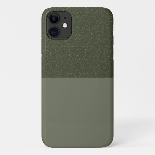 Top texturé Moss Green iPhone 11 Coque - Personnal (Dos)