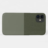 Top texturé Moss Green iPhone 11 Coque - Personnal (Dos (Horizontal))