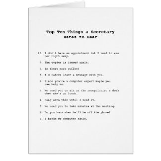 Top Tien Dingen-kaart