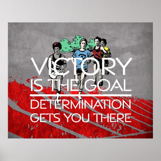 TOP Track Victory Slogan Poster (Voorkant)