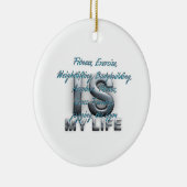 TOP training is mijn leven Keramisch Ornament (Rechts)