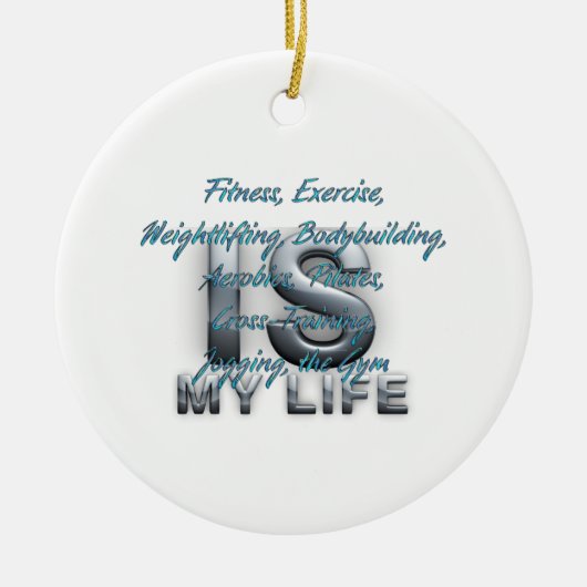 TOP training is mijn leven Keramisch Ornament (Voorkant)