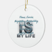 TOP training is mijn leven Keramisch Ornament (Links)