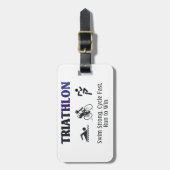 TOP Triathlon Bagagelabel (Voorkant verticaal)