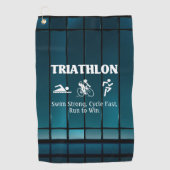 TOP Triathlon Golfhanddoek (Voorkant)