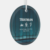 TOP Triathlon Ornement en verre (Avant droite)