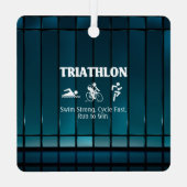 TOP Triathlon Ornement métallique (Verso)