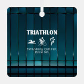 TOP Triathlon Ornement métallique (Recto)