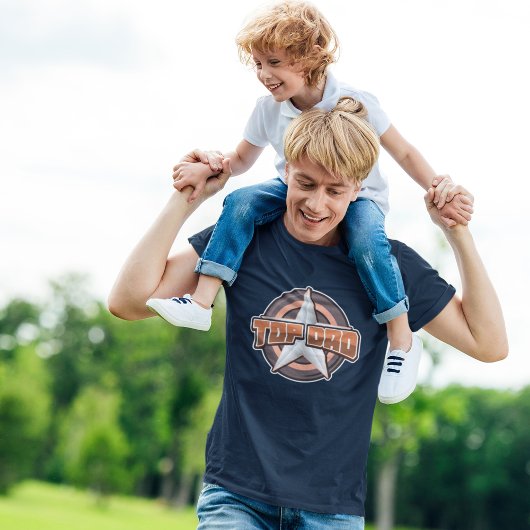 Top vader ster en schild Vaderdag