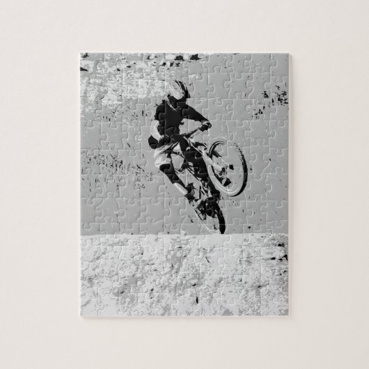 Top van de Berg - Mountain Biker Legpuzzel (Verticaal)