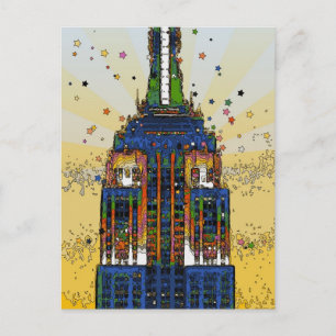 Top van de ESB Psychedelic NYC Style Briefkaart