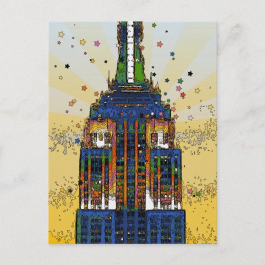 Top van de ESB Psychedelic NYC Style Briefkaart (Voorkant)