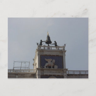 Top van de Kloktoren, St. Mark's Square, Venetië 2 Briefkaart