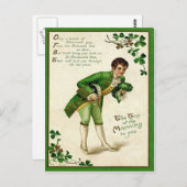 top van de morgen naar St Patrick's Day Briefkaart (Voorkant / Achterkant)