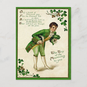  top van de morgen naar St Patrick's Day Briefkaart