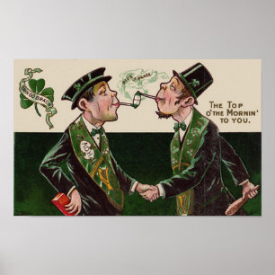Top van de Mornin'Vintage St. Patrick's Day Poster
