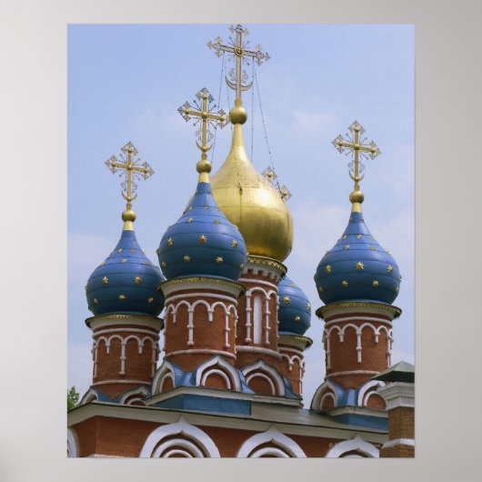 Top van de Russisch-orthodoxe kerk in Rusland Poster (Voorkant)