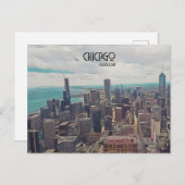 Top van de wereld, Chicago,  datum Briefkaart (Voorkant / Achterkant)