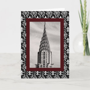Top van het Chrysler-gebouw NYC - B&W Kaart