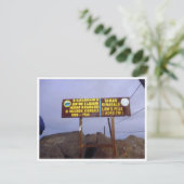 top van kinabalu in het hoogtepunt briefkaart (Staand voorkant)