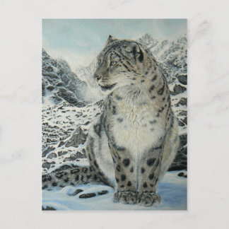 Top van Koning Snow Leopard briefkaart