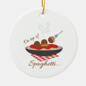 Top van Spaghetti Keramisch Ornament (Voorkant)