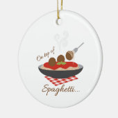 Top van Spaghetti Keramisch Ornament (Links)