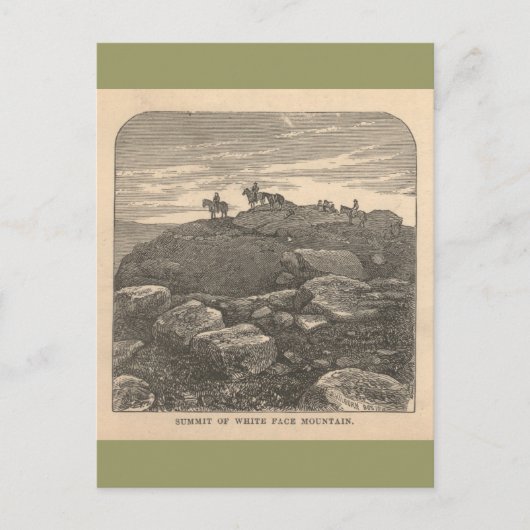 Top van White Face Mountain Briefkaart (Voorkant)