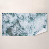 Top view of ocean waves (Serviette de bain)