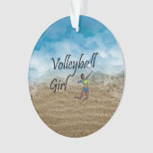 TOP Volleyball Girl Ornament (voorkant)