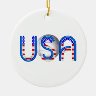 TOP Volleyball in de Verenigde Staten Keramisch Ornament