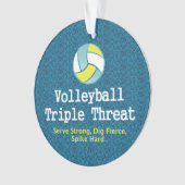 TOP Volleyball Triple Threat Ornament (voorkant)