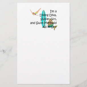 TOP Water Girl Briefpapier