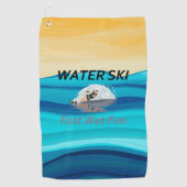 TOP Water Ski Golfhanddoek (Voorkant)