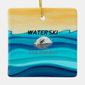 TOP Water Ski Keramisch Ornament (Voorkant)