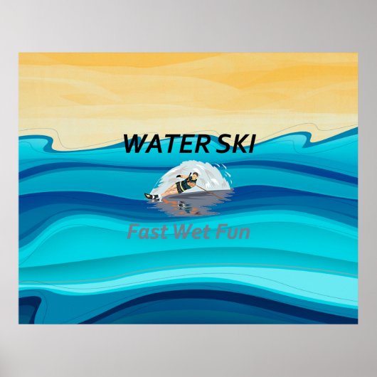 TOP Water Ski Poster (Voorkant)