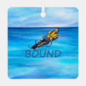 TOP Water Skiing Metal Ornament (Achterkant)