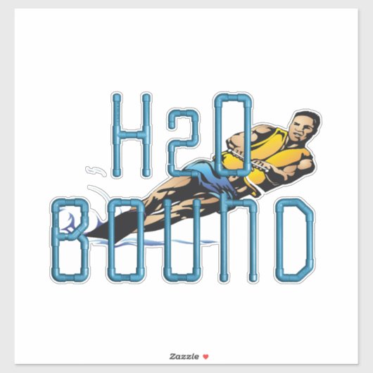 TOP Waterskiën Sticker (Vel)