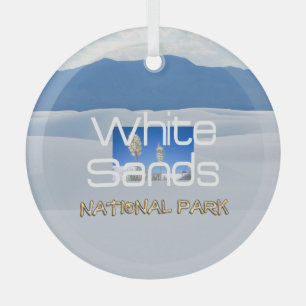 TOP White Sands Ornement en verre